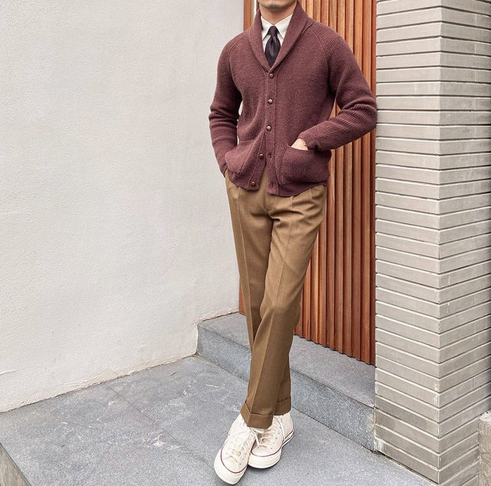 Cárdigan de punto con cuello chal de Bond Street