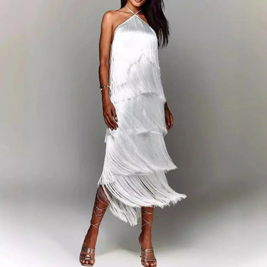 EVA™ VESTIDO DE BORLAS