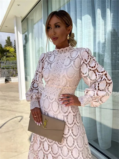 VESTIDO FLORENCIA™ ENCAJE ELEGANTE FRANCES